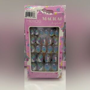 Helios magical kingdom press on nails for kids 2 sets